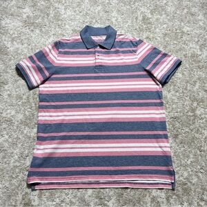 St. John's Bay Pink and Gray Polo Shirt Casual Style
